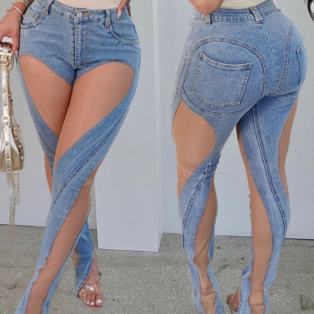 BRAND NEW no peeking denim jeans.